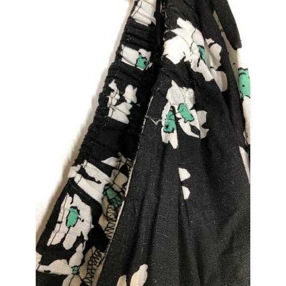 Topshop Romper Elasticated Channel Long Sleeve Tie Keyhole Back Multi Floral 12 - Picture 6 of 12